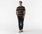 Tommy Hilfiger Men's Nantucket Rugby Stripe Tee / T-Shirt / Tshirt - Army Green