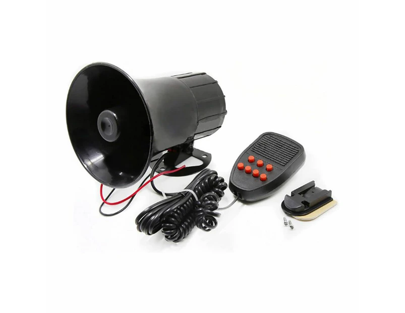 12V 50W 120dB Air Siren Horn Warning Alarm Megaphone for Car Truck MIC Speaker