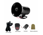 12V 50W 120dB Air Siren Horn Warning Alarm Megaphone for Car Truck MIC Speaker