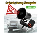 12V 50W 120dB Air Siren Horn Warning Alarm Megaphone for Car Truck MIC Speaker