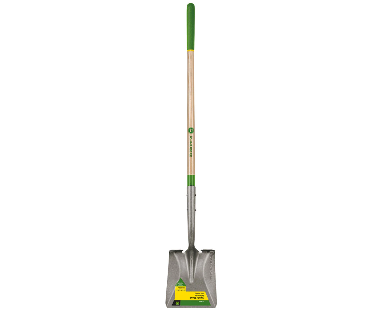 Truper Tools John Deere Square-Point Shovel Ash Handle 22.86 cm/9'' Grip