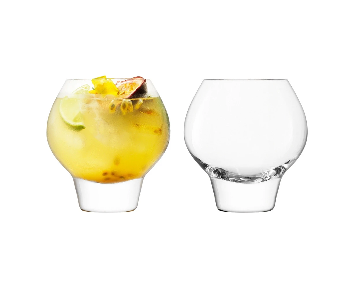 2pc LSA International Mouth-Blown Rum Balloon Tumbler Drinking Glasses 380ml