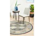 Cheapest Rugs Online Round Legacy Rug In Dusty Navy