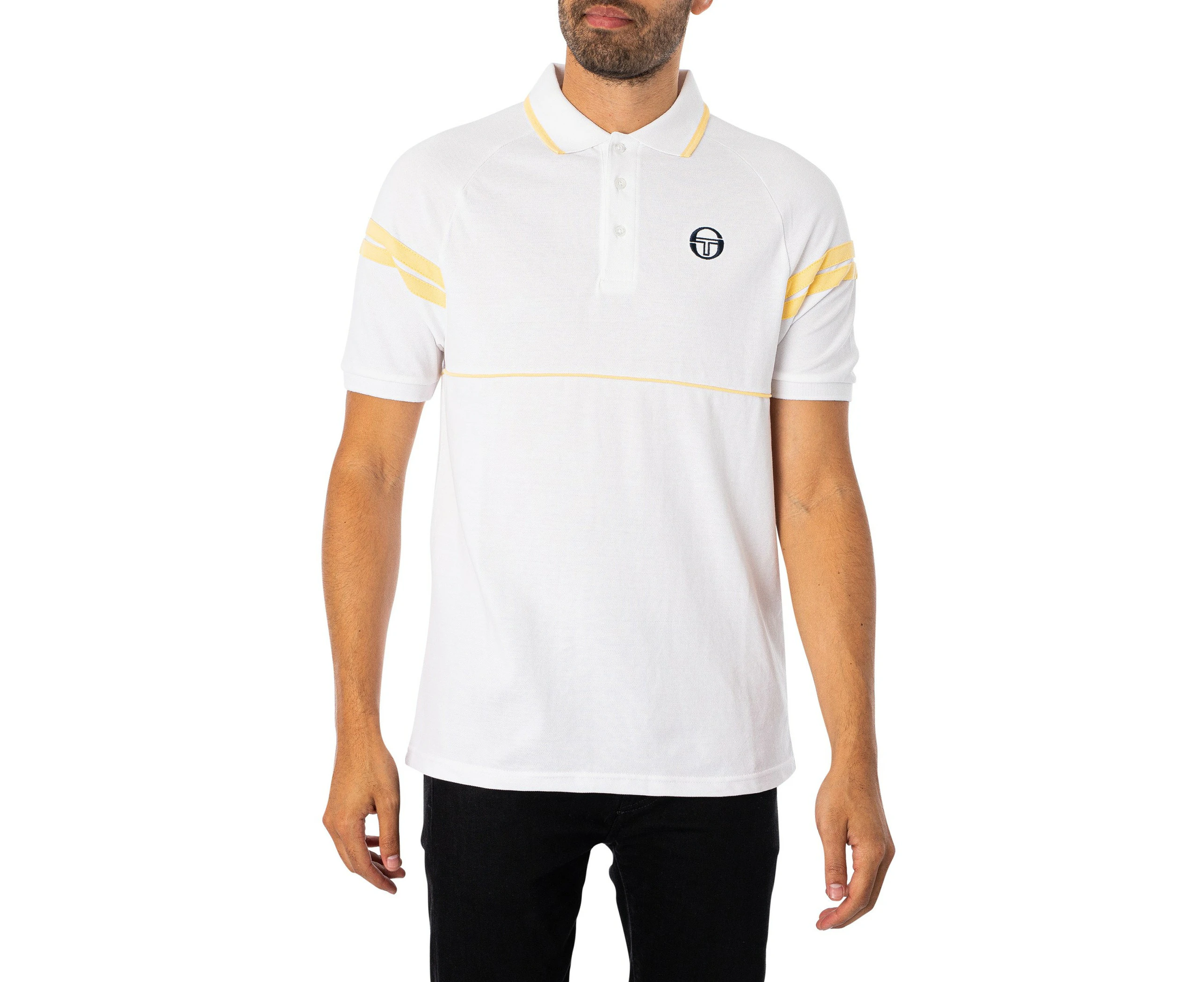 Sergio Tacchini Men's Cambio Polo Shirt - White