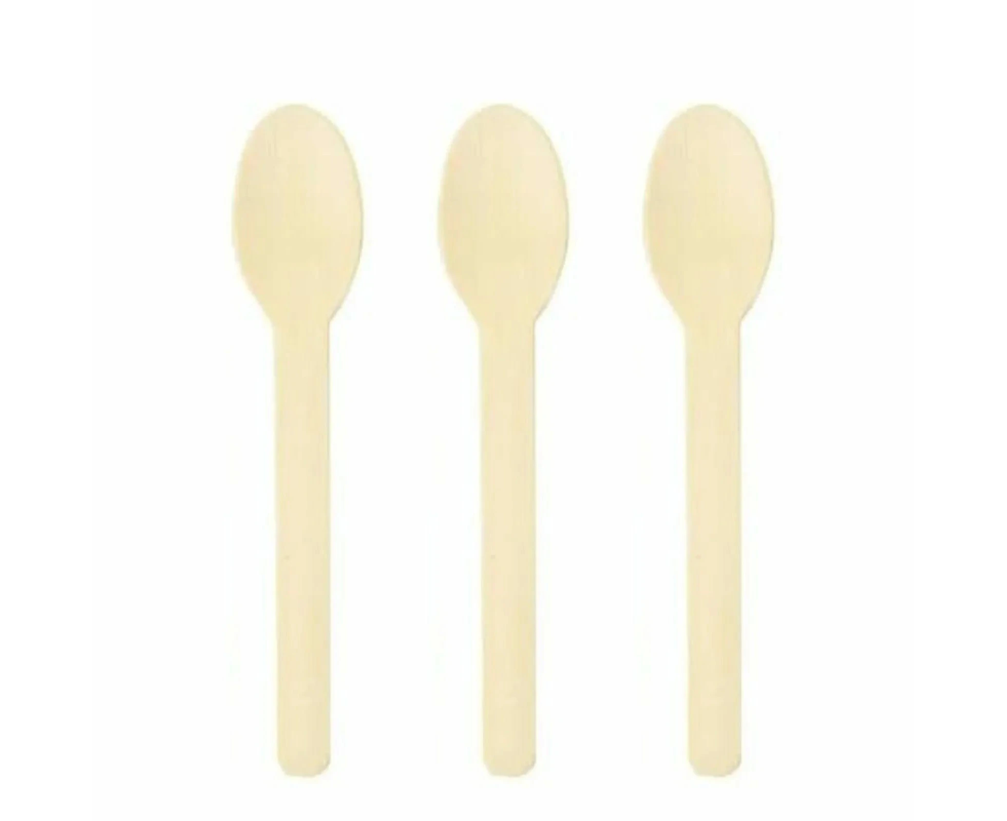 Eco Wooden Spoons (Bulk Pack of 100)