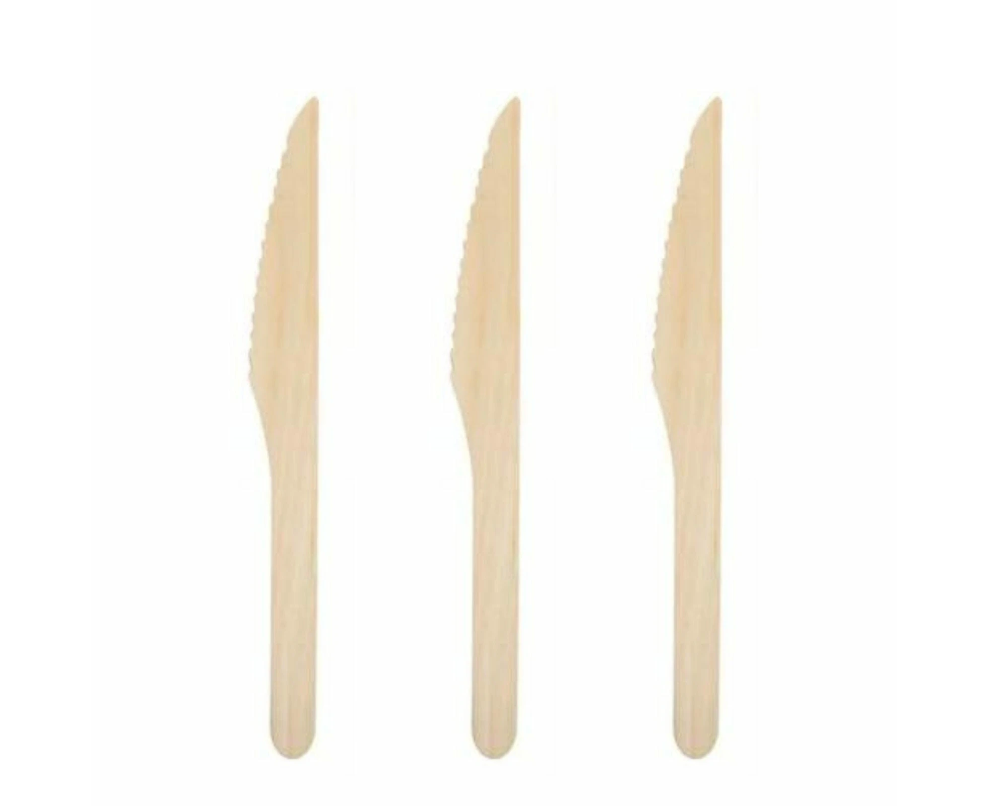 Eco Wooden Knives (Bulk Pack of 100)