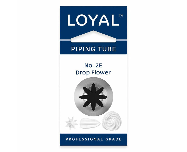 No.2E Drop Flower Loyal Medium Stainless Steel Piping Tip