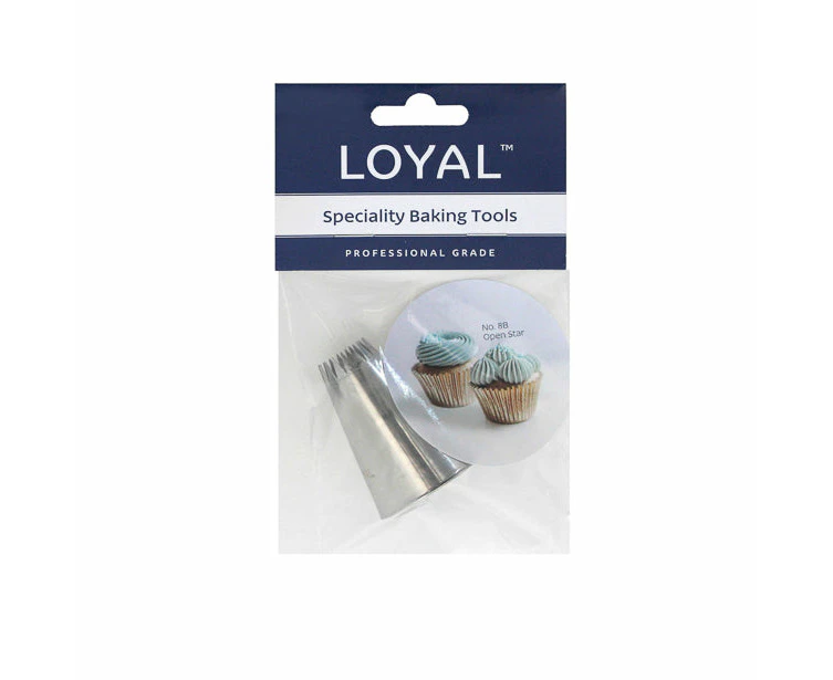 No.8B Open Star Loyal Large Stainless Steel Piping Tip