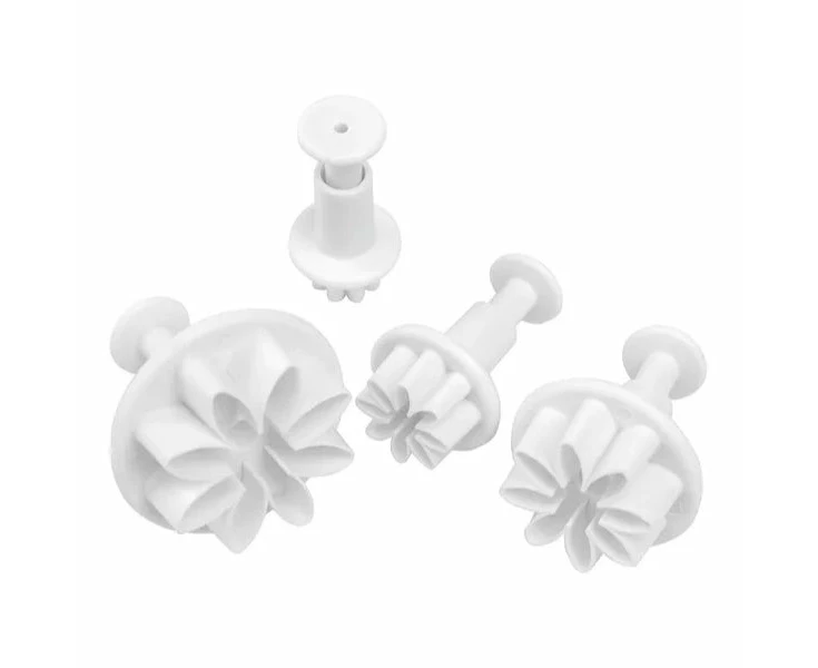 4pc Mondo Daisy Flower Fondant Plunger Cutter