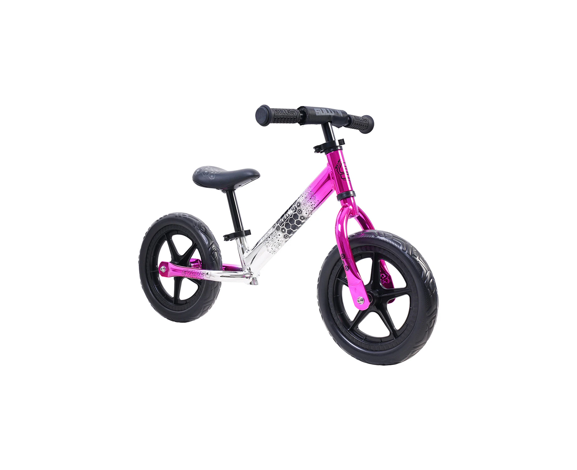 Sullivan Evade 12" Balance Bike - Pink/Black/Silver - Pink