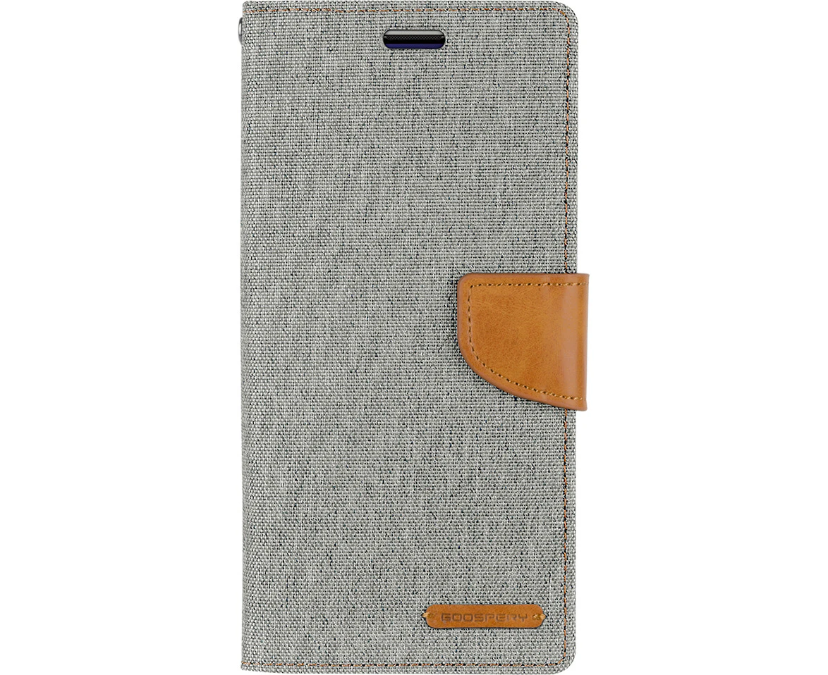 Goospery Canvas Diary For Galaxy S20 - Grey