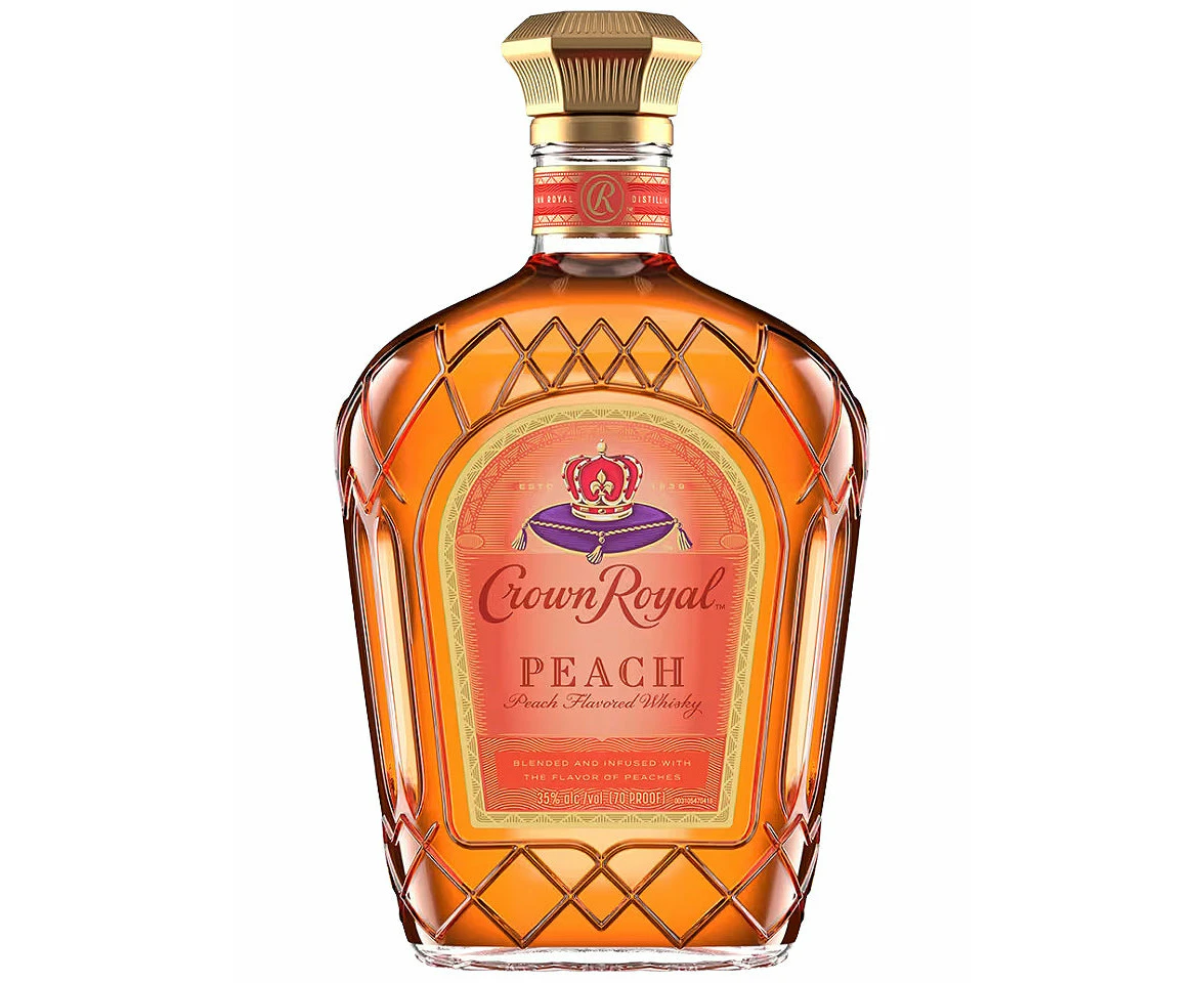 Crown Royal Peach Flavoured Blended Canadian Whisky 1l