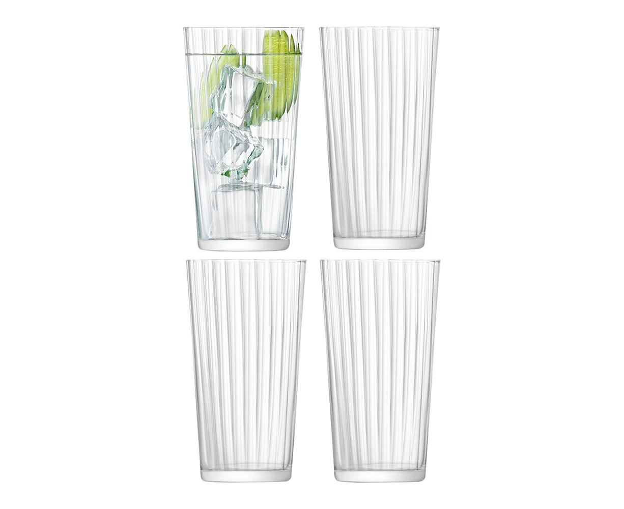 4pc LSA International Gio Line Juice Drinkware Glasses Cups Large 320ml