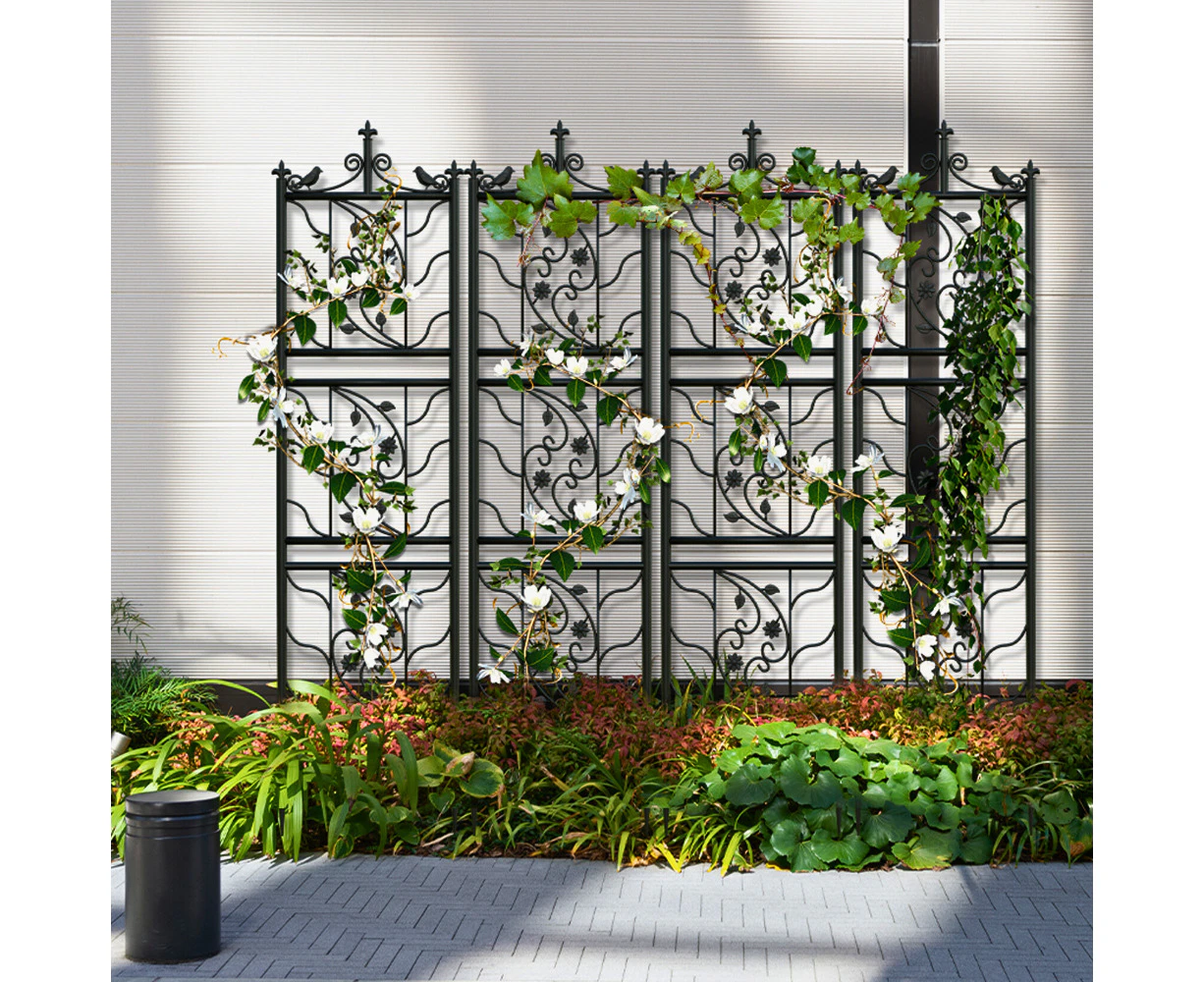 Hansona Metal Garden Trellis Tall Plant Climbing Lattice Fence