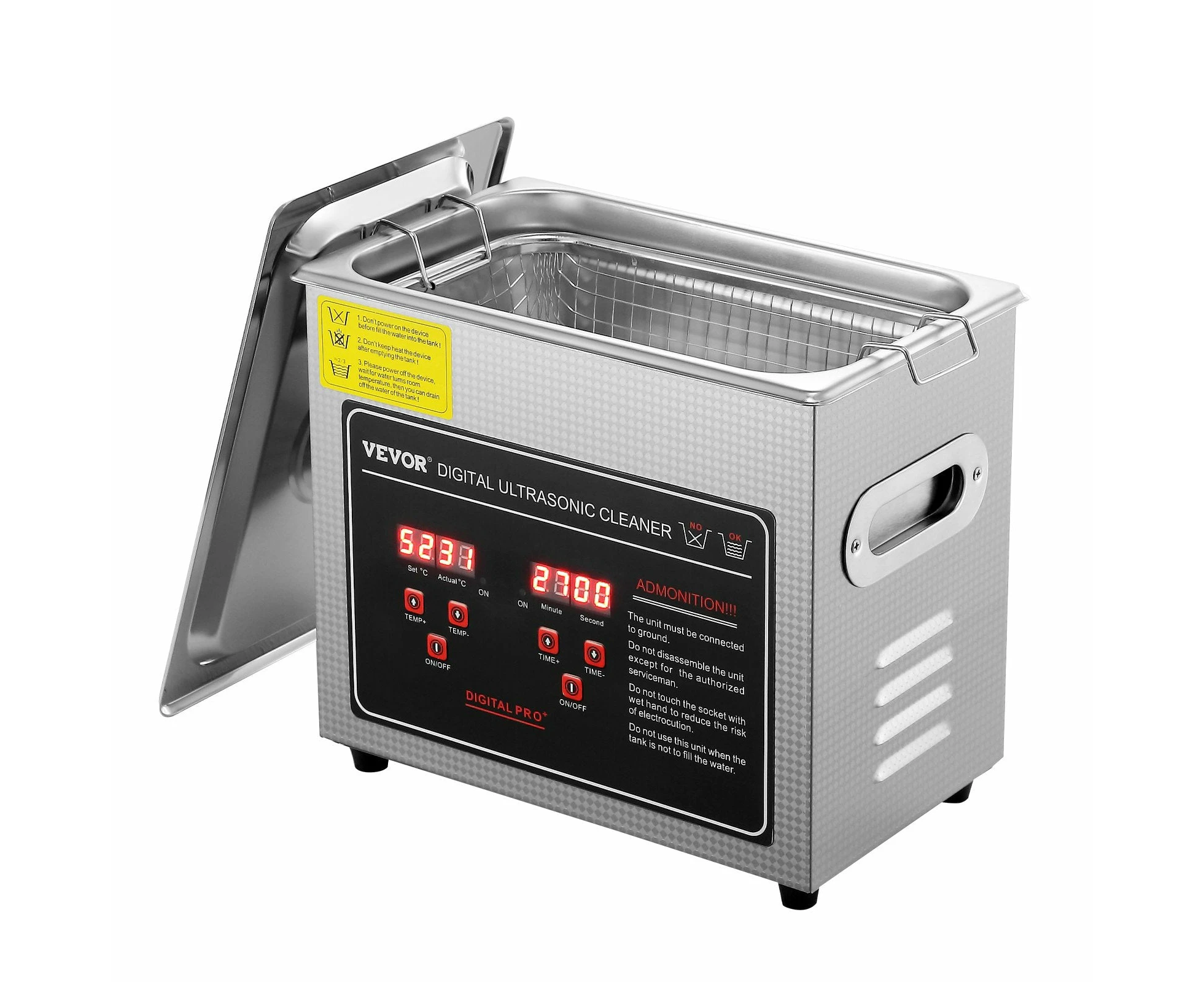 VEVOR Ultrasonic Cleaner with Digital Timer & Heater, Professional Ultra Sonic Jewelry