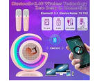 Mini Karaoke Machine Portable Bluetooth Speaker with 2 Microphone