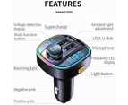 Car Bluetooth 5.0 FM Transmitter with QC3.0+Type-C PD 20W Wireless Bluetooth FM Radio