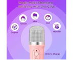 Mini Karaoke Machine Portable Bluetooth Speaker with 2 Microphone