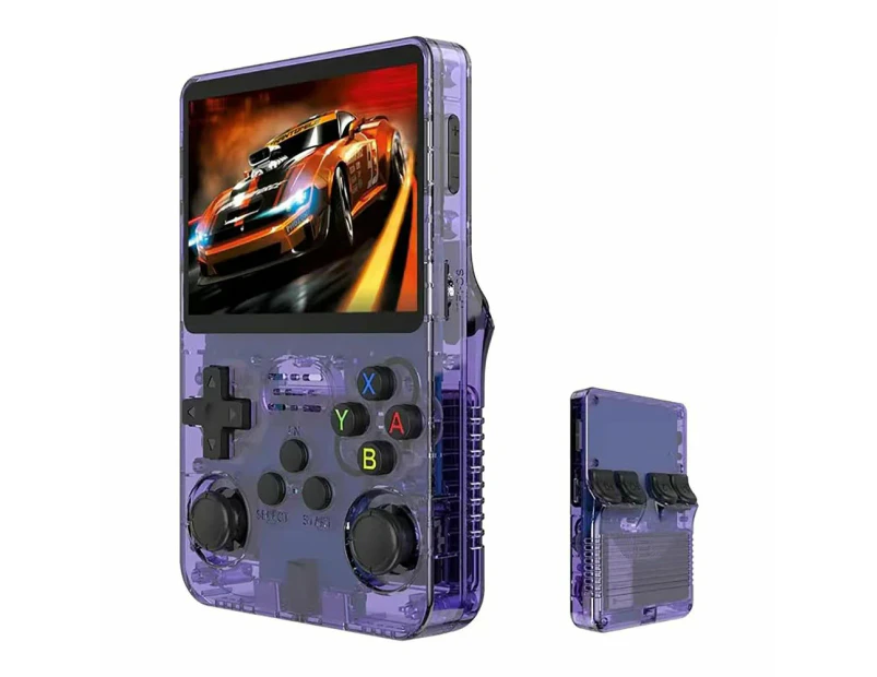 128G Handheld Game Console with 3D Dual System Portable Retro GBA Console, Purple