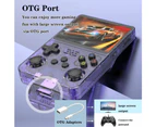 128G Handheld Game Console with 3D Dual System Portable Retro GBA Console, Purple