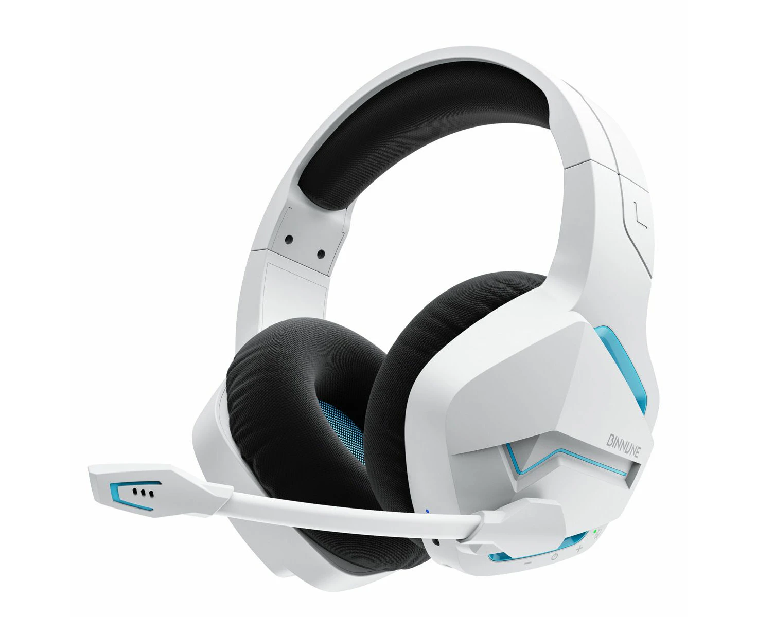 Wireless Gaming Headphones with Microphone for PC PS4 PS5 Playstation 4 5, Bluetooth Gaming Headphones  (White)