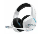 Wireless Gaming Headphones with Microphone for PC PS4 PS5 Playstation 4 5, Bluetooth Gaming Headphones  (White)