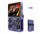 128G Handheld Game Console with 3D Dual System Portable Retro GBA Console, Purple