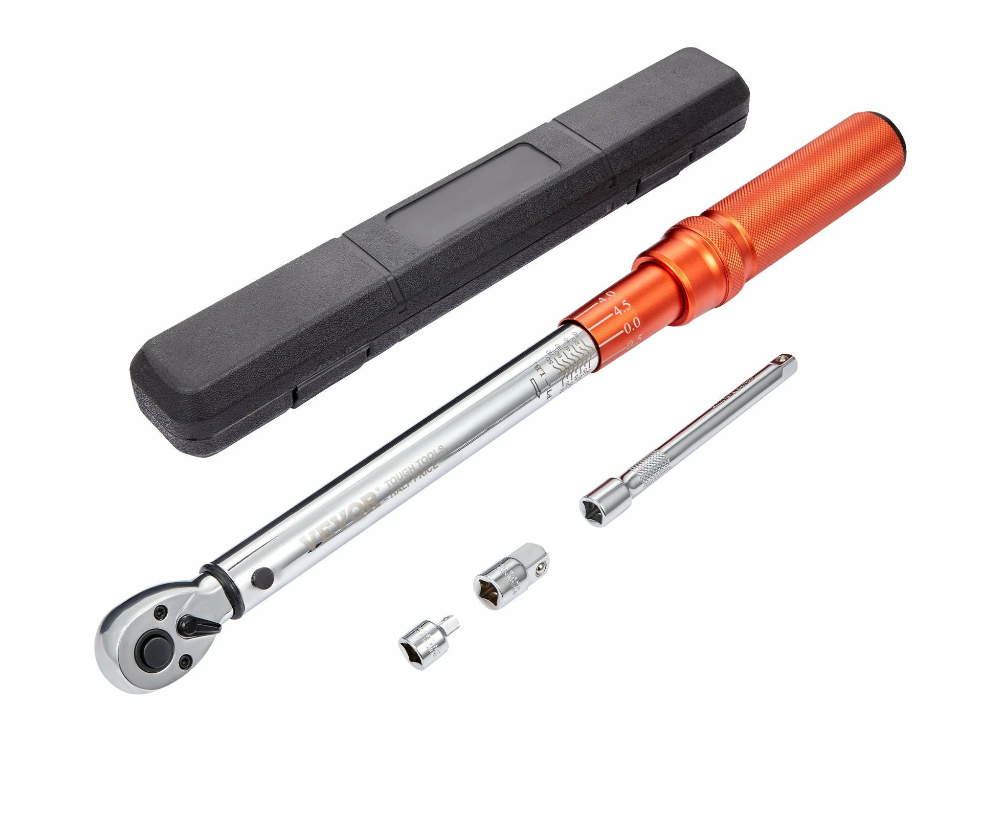 VEVOR Torque Wrench, 3/8-inch Drive Click Torque Wrench 10-80ft.lb/14-110n.m, Dual-Direction