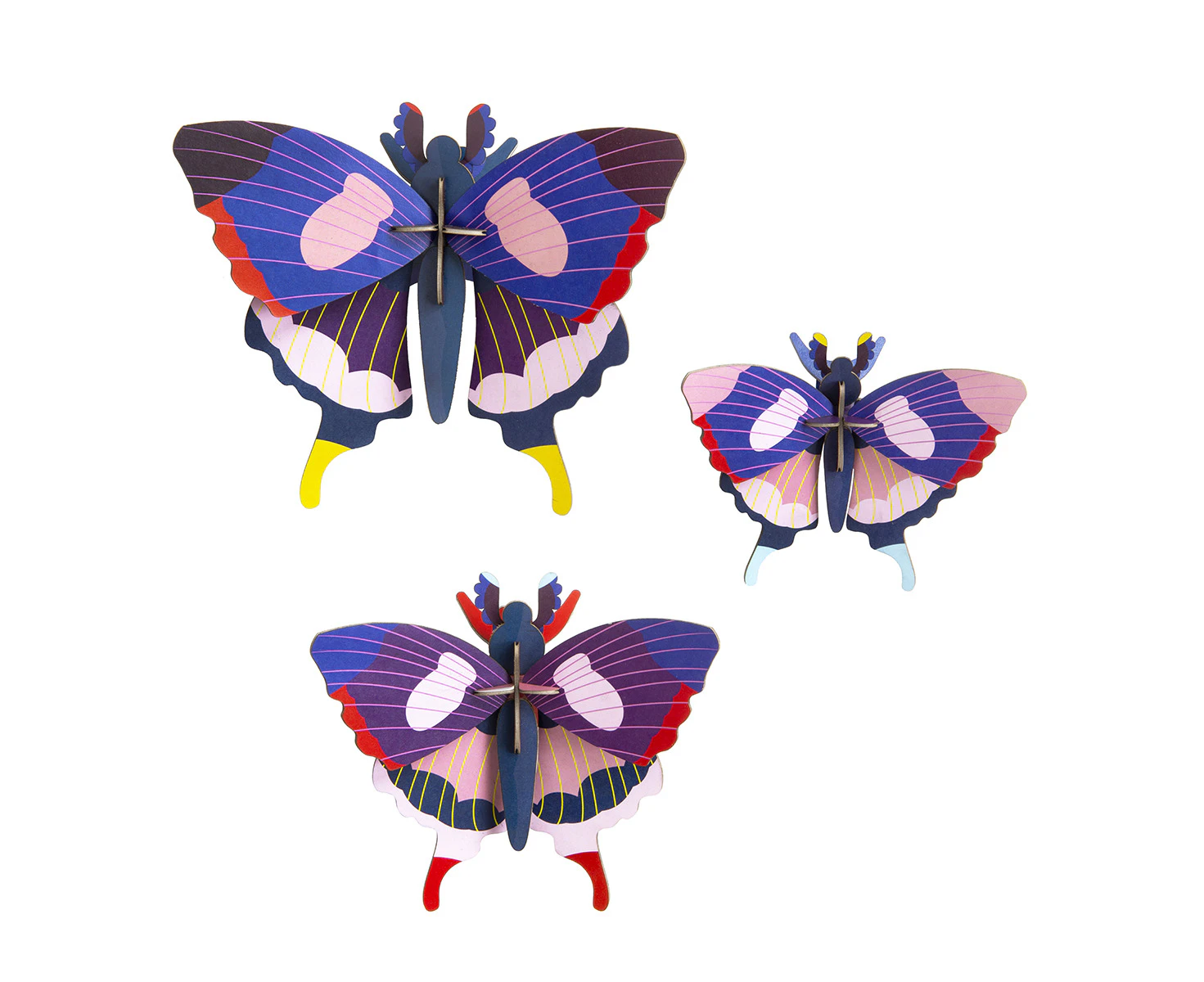 Wall Art Butterflies (A4) Set of 3 - Swallowtail Butterfly