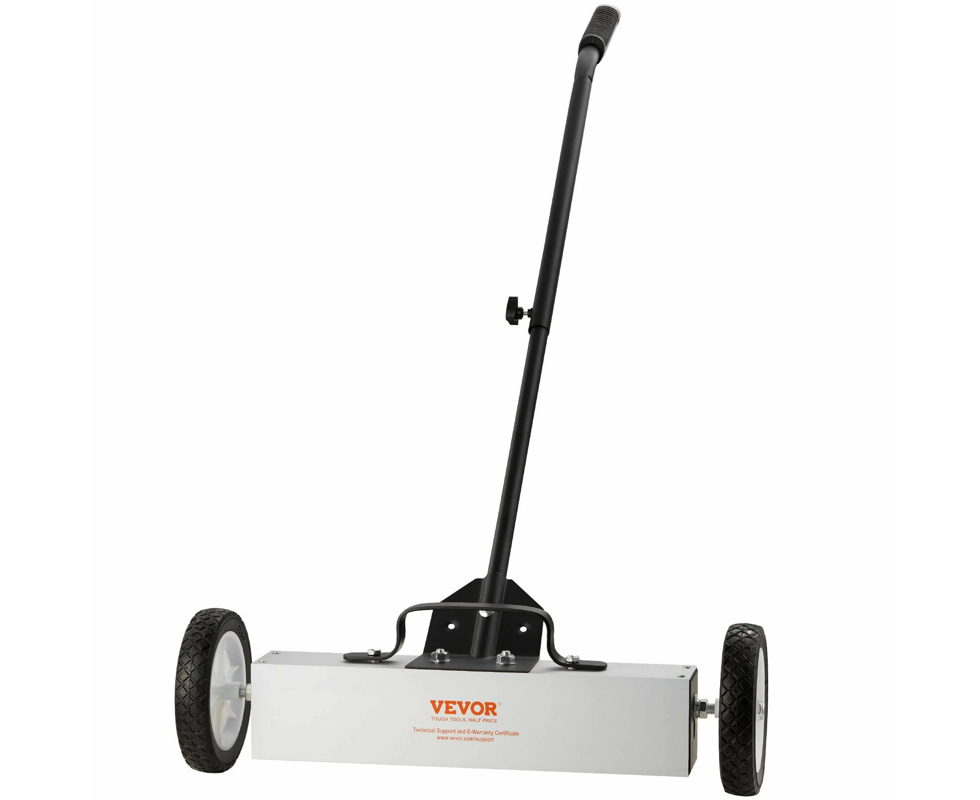 VEVOR Rolling Magnetic Sweeper with Wheels, Push-Type Magnetic Pick Up Sweeper,