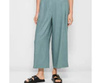 Target Linen Blend Wide Leg Culotte Pants