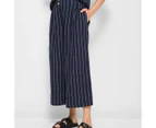 Target Linen Blend Wide Leg Culotte Pants