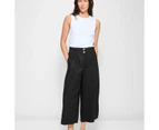 Target Linen Blend Wide Leg Culotte Pants