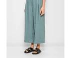 Target Linen Blend Wide Leg Culotte Pants