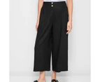 Target Linen Blend Wide Leg Culotte Pants