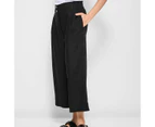 Target Linen Blend Wide Leg Culotte Pants