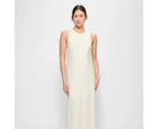 Linen Blend Maxi Shift Dress - Preview