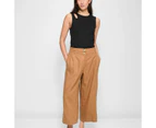 Target Linen Blend Wide Leg Culotte Pants