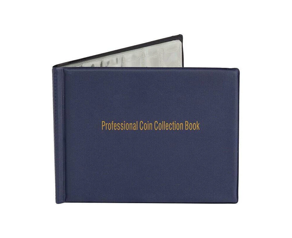 240 Coin Collection Album Storage Book Case Folder Holder Penny Money Collecting