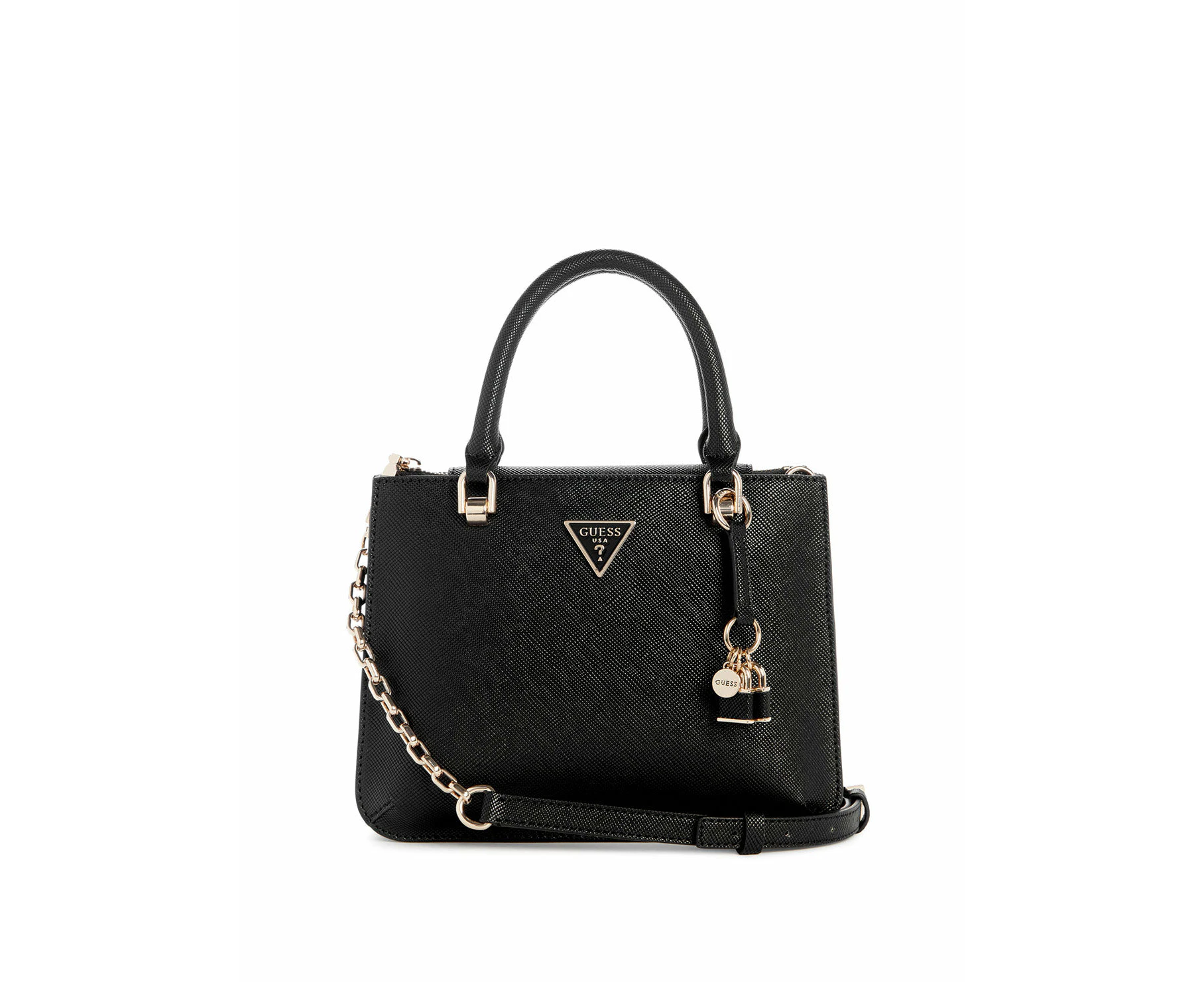 Guess Ilia Small Girlfriend Satchel Bag - Black