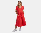 Elm Women's Mimi Midi Dress - Cherry