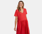 Elm Women's Mimi Midi Dress - Cherry