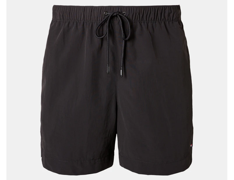 Tommy Hilfiger Men's Essentials Med Drawstring Board Shorts - Black