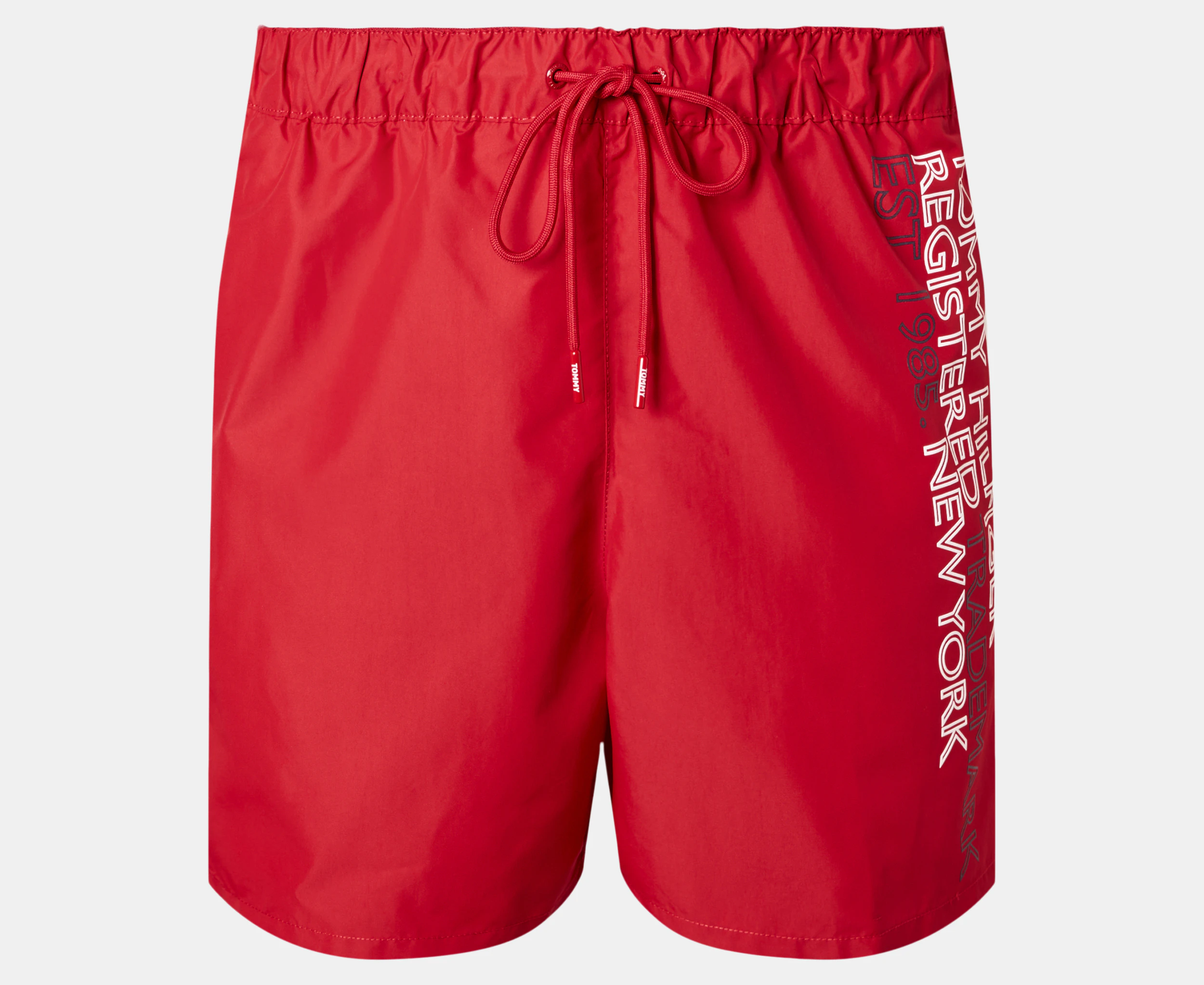 Tommy Hilfiger Men's Logo Med Drawstring Board Shorts - Primary Red