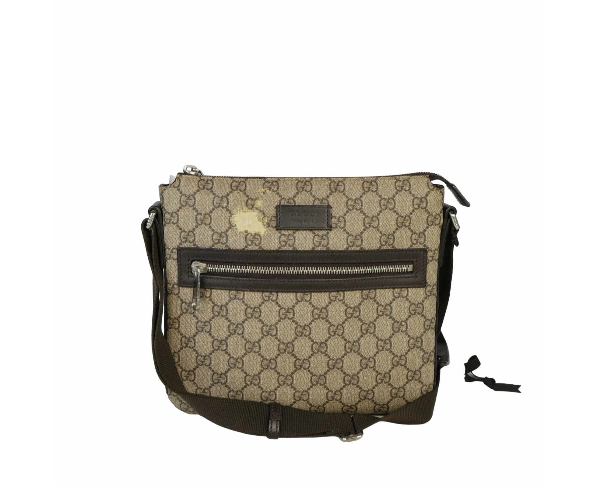 Gucci Ebony GG Supreme Messenger Bag - Refurbished Grade B