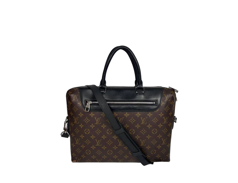 Louis Vuitton Macassar Briefcase Shoulder Bag - Refurbished Grade B