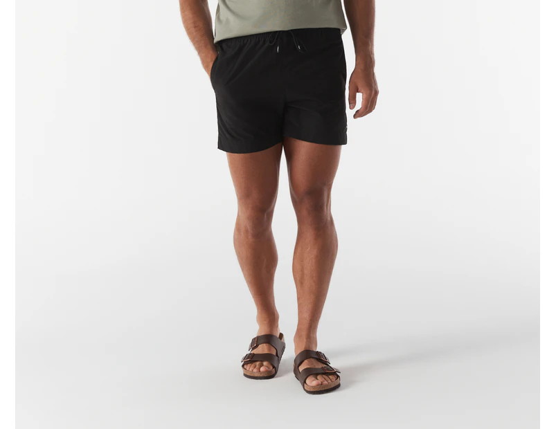 Tommy Hilfiger Men's Essentials Med Drawstring Board Shorts - Black