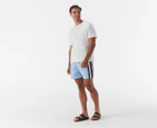 Tommy Hilfiger Men's Global Stripe Med Drawstring Board Shorts - Vessel Blue