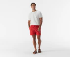 Tommy Hilfiger Men's Logo Med Drawstring Board Shorts - Primary Red