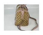 Gucci Monogram Pink Blue Web Boston Bag - Refurbished Grade B